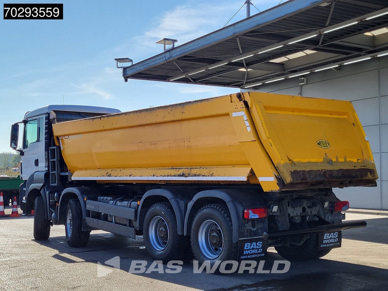 Kipper vrachtwagen MAN TGS 41.510 8X4 19m3 Meiller tipper Steelsuspension Manual Big-Axle Euro 6