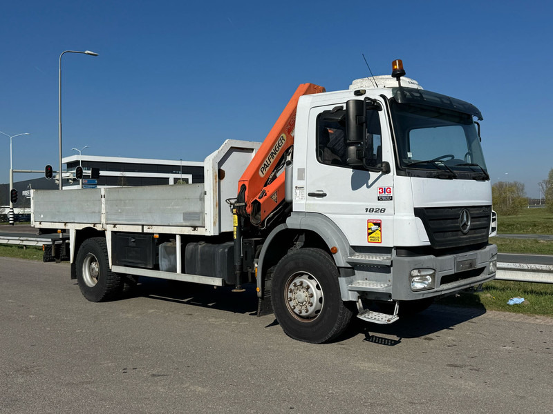 Kipper vrachtwagen MERCEDESBENZ Axor 1828 4x2 / palfinger PK10000