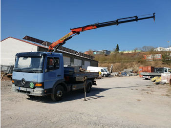 Kipper vrachtwagen Mercedes-Benz 818 - Palfinger 7000 - Meiler Dreiseitenkipper