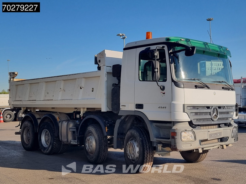 Kipper vrachtwagen Mercedes-Benz Actros 4141 8X4 12m3 Meiller 2-way tipper steelsuspension Euro 4