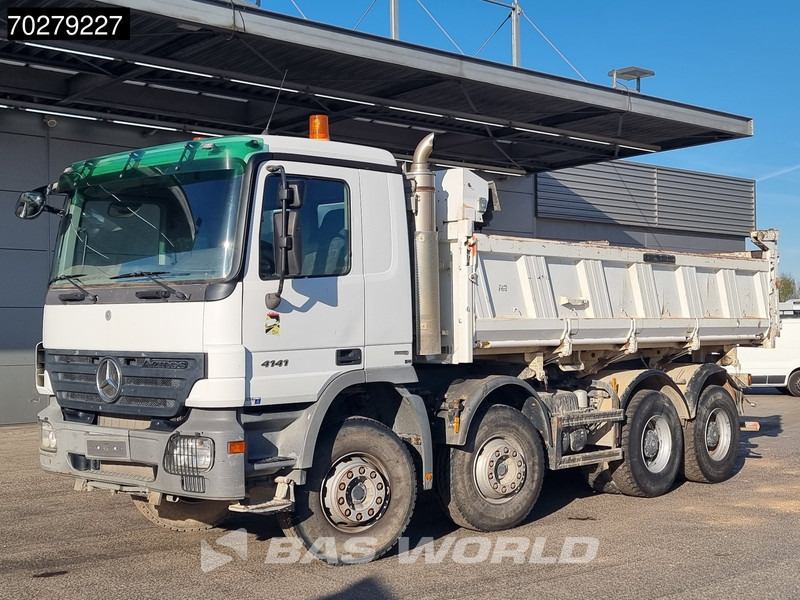 Kipper vrachtwagen Mercedes-Benz Actros 4141 8X4 12m3 Meiller 2-way tipper steelsuspension Euro 4