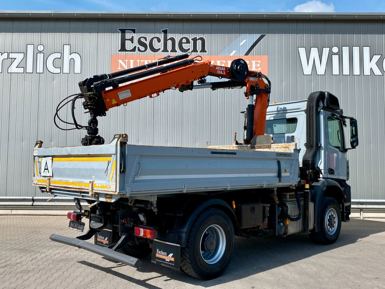 Kipper vrachtwagen Mercedes-Benz Arocs 1843 HAD 4x4 | Atlas 116.3-A3*5+6.Kreis
