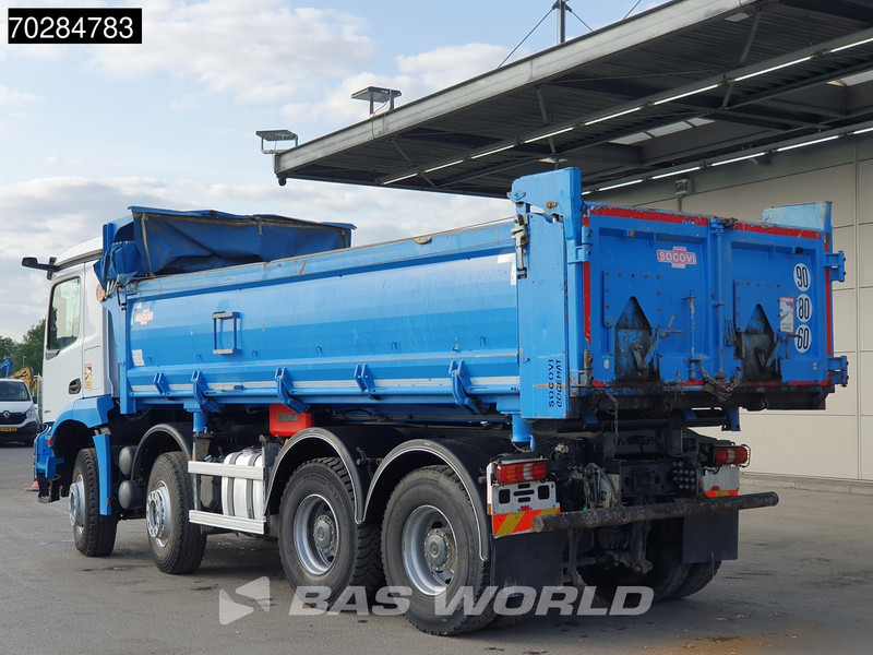 Kipper vrachtwagen Mercedes-Benz Arocs 3243 8X4 14m3 2-side tipper Big-Axle Steelsuspension Navi Euro 6