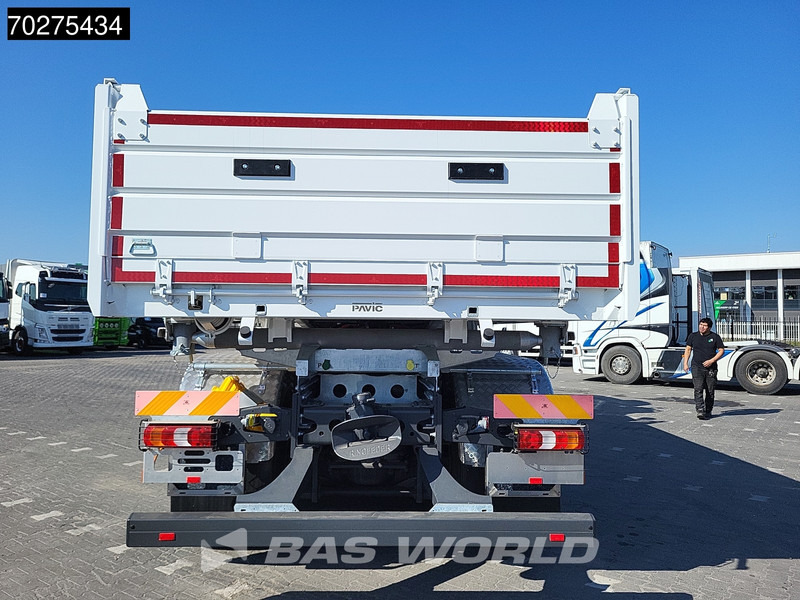 Kipper vrachtwagen Mercedes-Benz Arocs 3348 6X6 Fassi F255A.2.24 xe-dynamic Kran Dreiseitenkipper Navi Euro 6