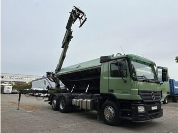 Kipper vrachtwagen Mercedes-Benz DB 2546 LL 6x2 Kranwagen 2-Seit.Kipper Lenkachse
