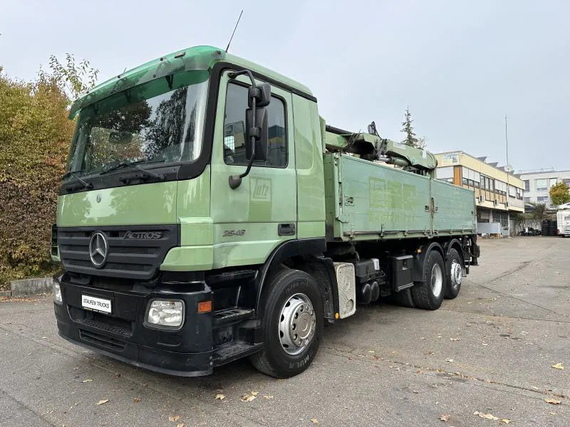 Kipper vrachtwagen Mercedes-Benz DB 2546 LL 6x2 Kranwagen 2-Seit.Kipper Lenkachse