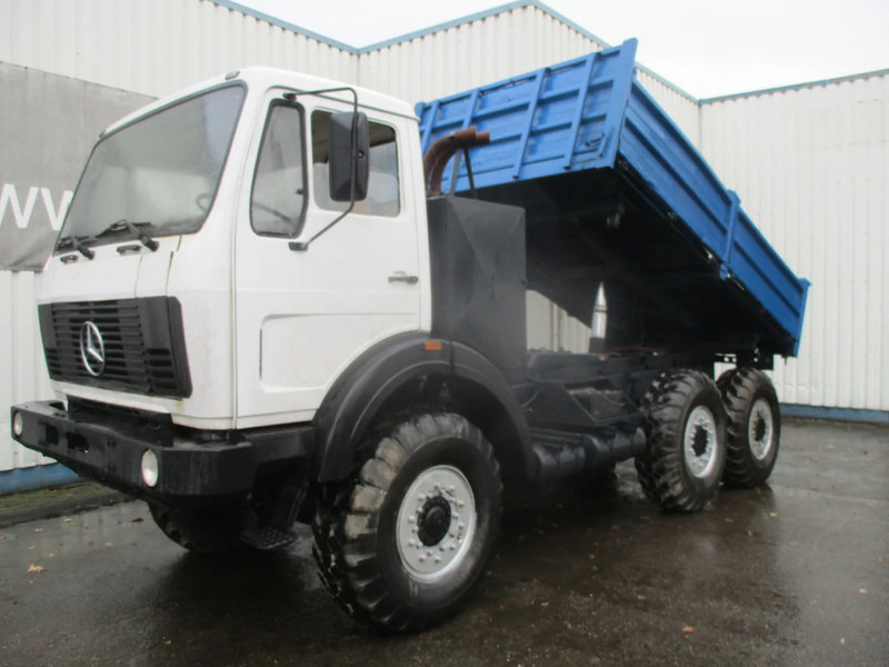Kipper vrachtwagen Mercedes-Benz FAP 2026 , V8 , 6x6 , ZF Manual , 3 Way tipper , Spring suspension, Ex