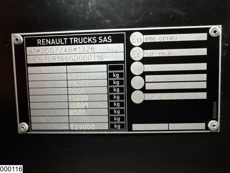 Kipper vrachtwagen Renault C 430 8x4, EURO 6, HMF, Garnier