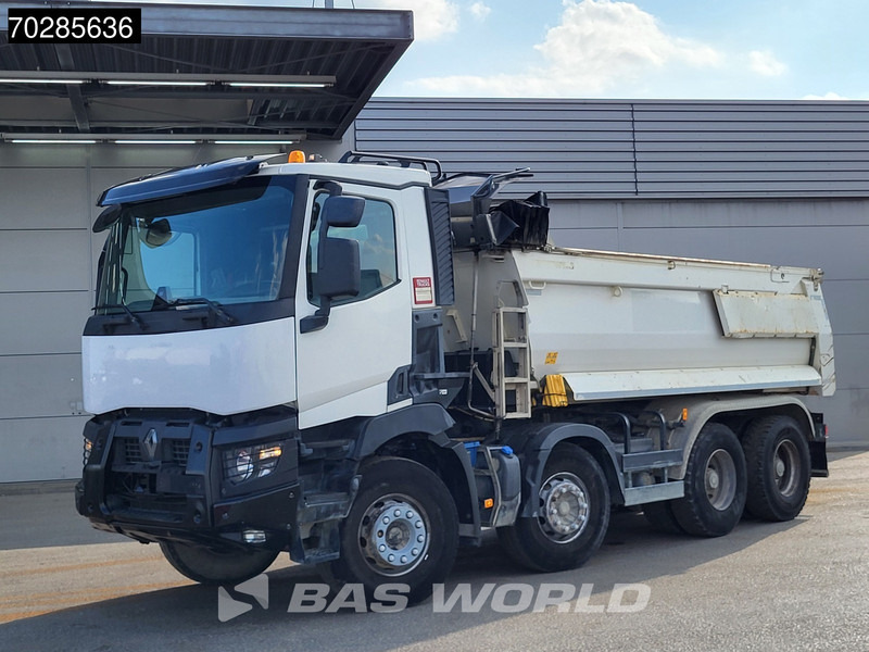 Kipper vrachtwagen Renault C 460 8X4 17m3 Meiller tipper Automatic Big-Axle Euro 6