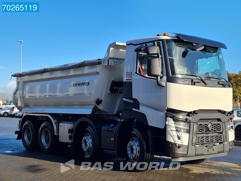Kipper vrachtwagen Renault C 480 8X4 NEW! 18m3 KH Kipper Big Axle Full steel OPTIBRAKE+ Euro 6