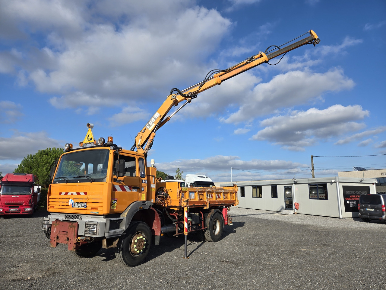 Kipper vrachtwagen Renault G250 4x4