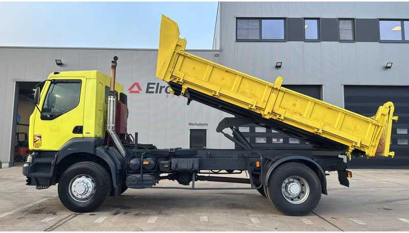 Kipper vrachtwagen Renault KERAX 340 (4X4 / CAMION FRANCAIS / PARFAIT ETAT / LAMES / BOITE ET POMPE MANUELLE / FRENCH TRUCK)