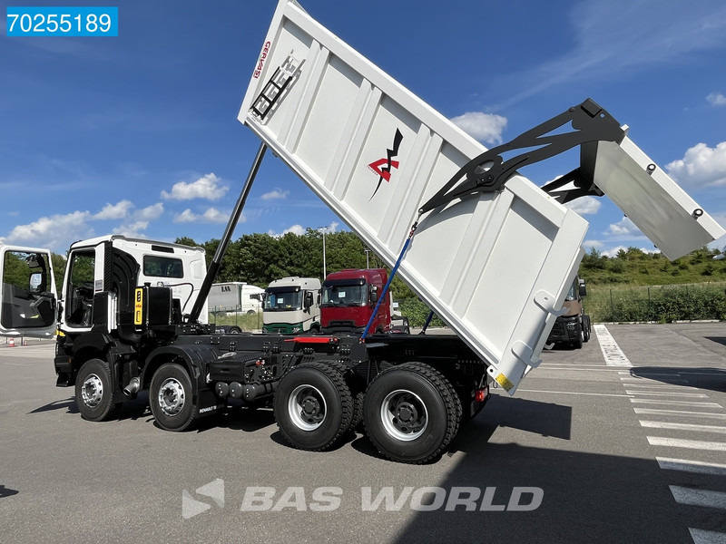 Kipper vrachtwagen Renault K 420 8X4 New! 20m3 Drum Brakes SteelSuspension StandKlima Euro 3