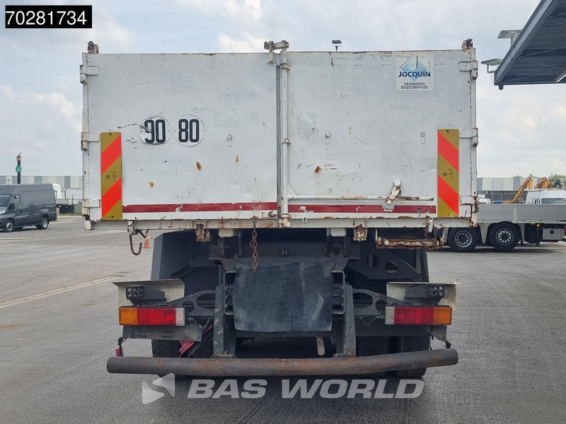 Kipper vrachtwagen Renault Kerax 370 6X4 Palfinger PK16502 Kran Crane Big-Axle Steel suspension Euro 4