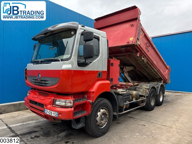 Kipper vrachtwagen Renault Kerax 370 Dxi 6x4, Manual, Leaf suspension