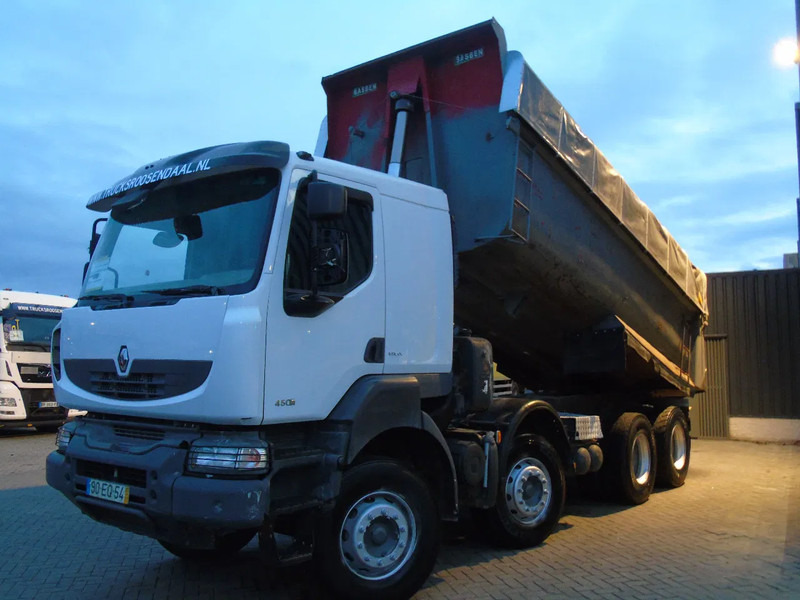 Kipper vrachtwagen Renault Kerax 410DXI + 8X4 + MANUAL + SPRING