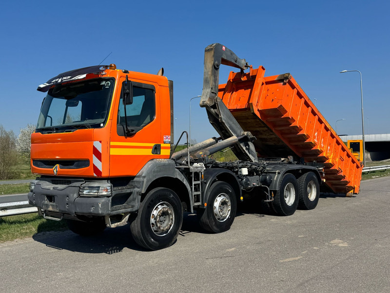 Kipper vrachtwagen Renault Kerax 410 8x4 Full steel - Manual - Euro 4 - Big axles