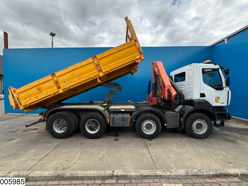 Kipper vrachtwagen Renault Kerax 450 Dxi 8X4, Manual, Steel suspension, Retarder