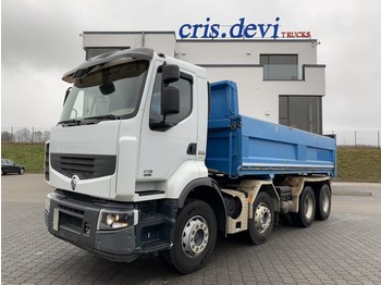 Kipper vrachtwagen Renault Lander 410 8x4 Zweiseitenkipper Bordmatik links