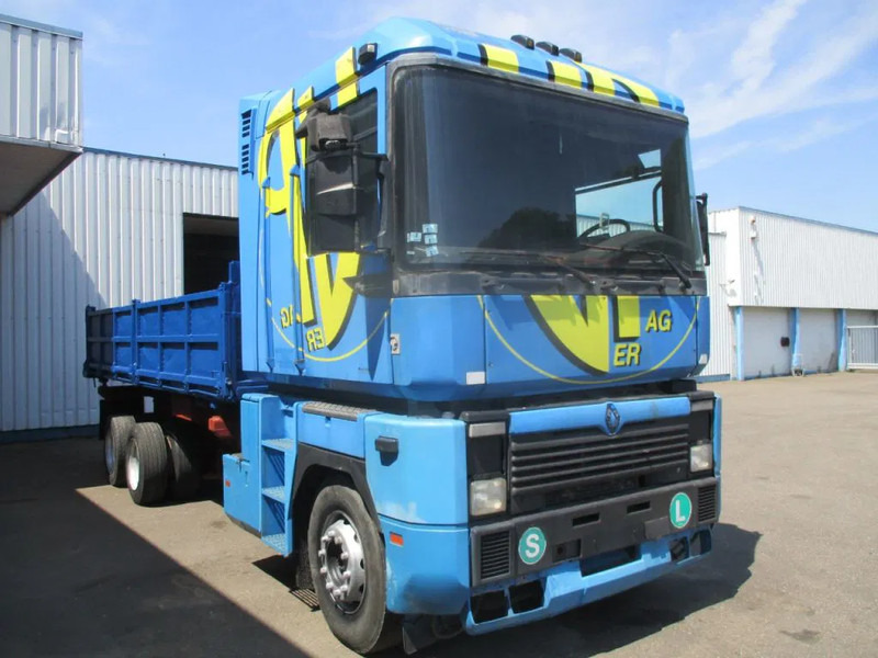 Kipper vrachtwagen Renault Magnum AE 385 Magnum AE 385 , Manual , 6x4 , 3 Way Tipper , Spring suspension