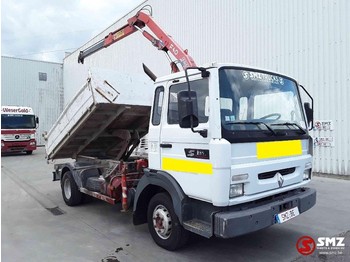 Kipper vrachtwagen Renault Midlum 135 fassi f40 /tipper