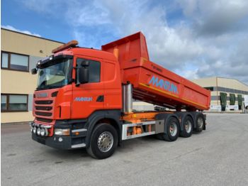 Kipper vrachtwagen SCANIA R480 8x4*4+BOX HEATING