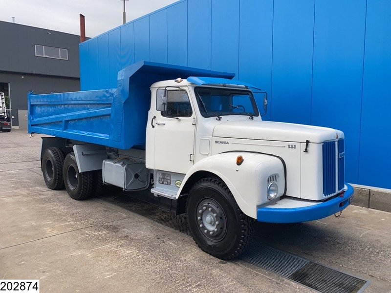 Kipper vrachtwagen Scania 111 6x4, Torpedo, Manual, Steel Suspension
