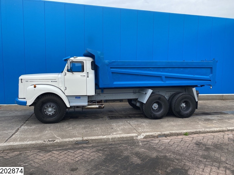 Kipper vrachtwagen Scania 111 6x4, Torpedo, Manual, Steel Suspension