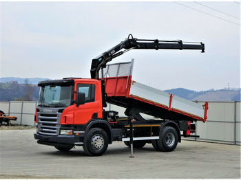 Kipper vrachtwagen Scania P270 Kipper 5,00m +Kran**Topzustand