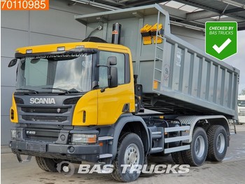 Kipper vrachtwagen Scania P410 6X4 Manual Big-Axle Steelsuspension Euro 3