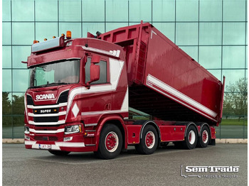 Kipper vrachtwagen Scania R450 NGS 8X26 NB Special Tipper Showtruck 157.000 KM Retarder Full AIR Su 