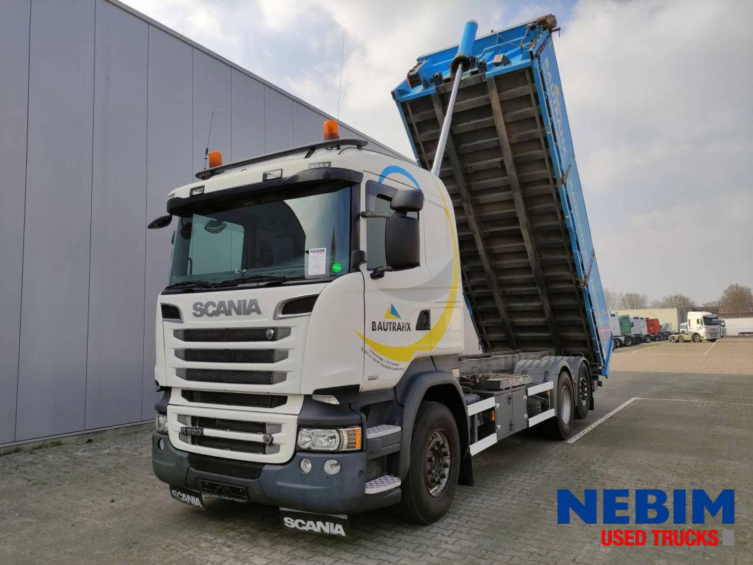 Kipper vrachtwagen Scania R520 V8 6X2 - Retarder