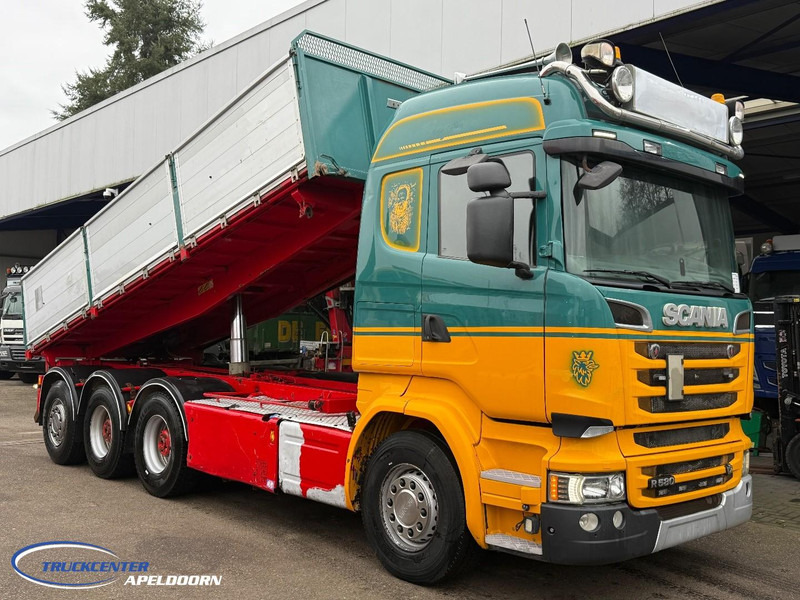 Kipper vrachtwagen Scania R580 V8 8x4 Reduction axles
