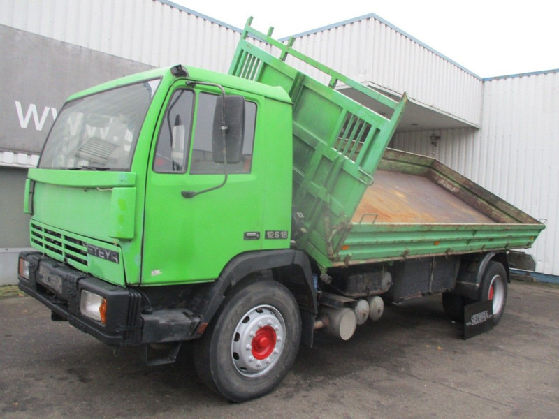 Kipper vrachtwagen Steyr 17S18 , Manual , 2 way tipper , Euro 2, Spring suspension