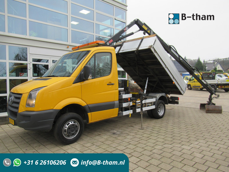Kipper vrachtwagen Volkswagen Crafter 50 2.5TDI 80KW HIAB 033 B-2 + Kipper Tipper
