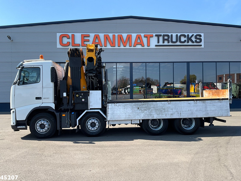 Kipper vrachtwagen Volvo FH 500 8x4 Effer 65 Tonmeter laadkraan + Fly-Jib