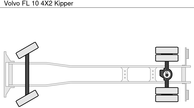 Kipper vrachtwagen Volvo FL 10 4X2 Kipper