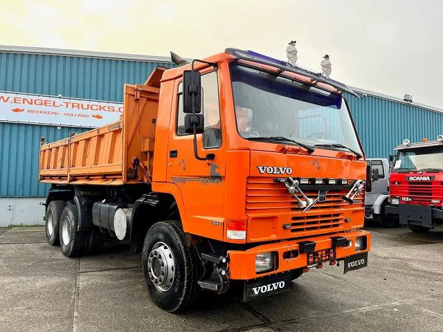 Kipper vrachtwagen Volvo FL 12.380 6x6 FULL STEEL SUSPENSION MEILLER KIPPER (EURO 2 / MANUAL GEARBOX / REDUCTION AXLES / FULL STEEL SUSPENSION)