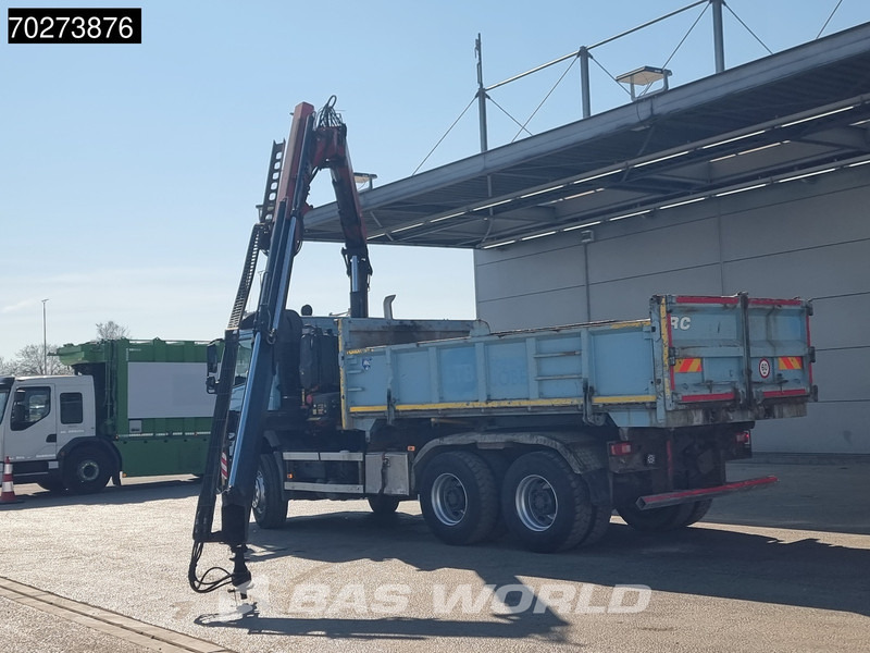 Kipper vrachtwagen Volvo FMX 420 6X4 Fassi F155A.2.22 Crane 9m3 Big-Axle Automatic Euro 5