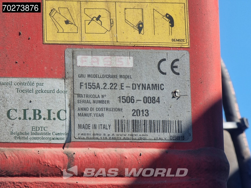 Kipper vrachtwagen Volvo FMX 420 6X4 Fassi F155A.2.22 Crane 9m3 Big-Axle Automatic Euro 5