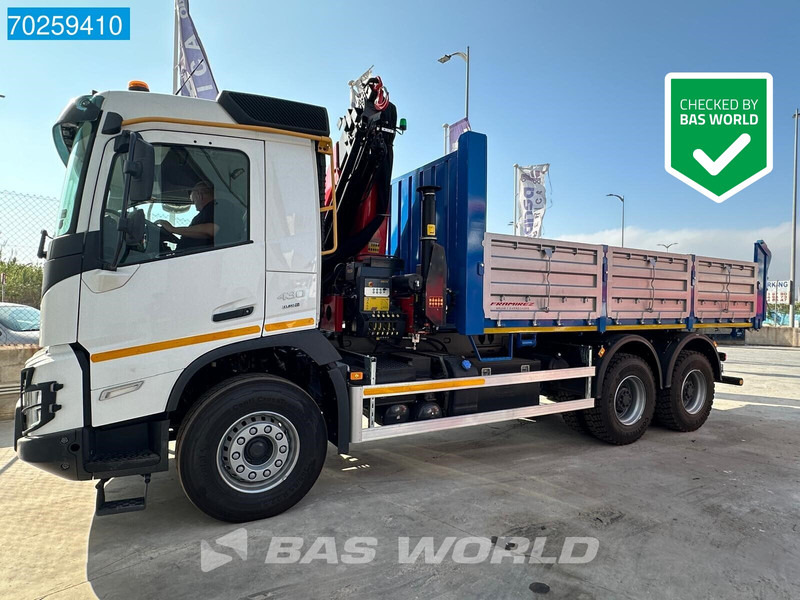 Kipper vrachtwagen Volvo FMX 430 6X4 Palfinger PK24.001 SLD5 Kran Crane 12m3 Big-Axle Euro 6