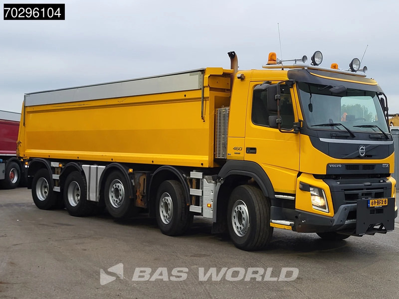 Kipper vrachtwagen Volvo FMX 460 FMX 10X4 NL-Truck APK Hyva tipper 30tons Payload covering system Euro 6