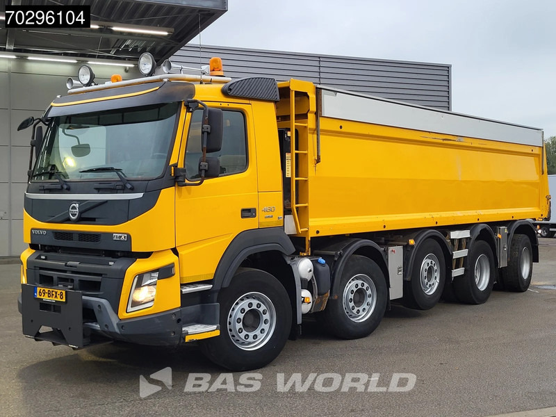 Kipper vrachtwagen Volvo FMX 460 FMX 10X4 NL-Truck APK Hyva tipper 30tons Payload covering system Euro 6