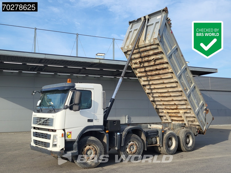 Kipper vrachtwagen Volvo FM 400 8X4 16m3 tipper Manual Big-Axle VEB+ Euro 4