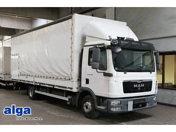 Schuifzeilen vrachtwagen MAN 12.250 TGL, Gardine, 7,1 m. lang, 1,5 t. LBW.: afbeelding 1