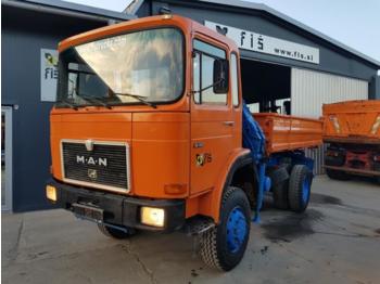 Kipper vrachtwagen MAN 16.192 FAK 4X4 meiller tipper + crane: afbeelding 1