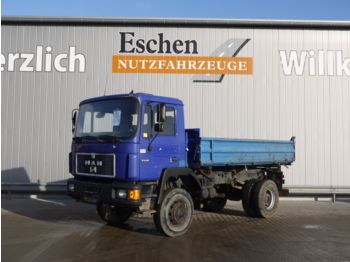 Kipper vrachtwagen MAN 17.232 FAK, 4x4, Blatt, AHK: afbeelding 1