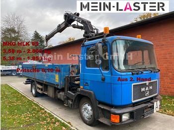 Vrachtwagen met open laadbak MAN 18.192 (6 Zylinder) MKG Kran 5,38m -1.850 kg TÜV: afbeelding 1