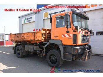 Kipper vrachtwagen MAN 19.314 4x4 Meiller 3-S Winterdienst DeutscherLKW: afbeelding 1