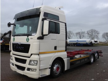 Containertransporter/ Wissellaadbak vrachtwagen MAN 26.440 TGX XXL EEV INTARDER: afbeelding 1
